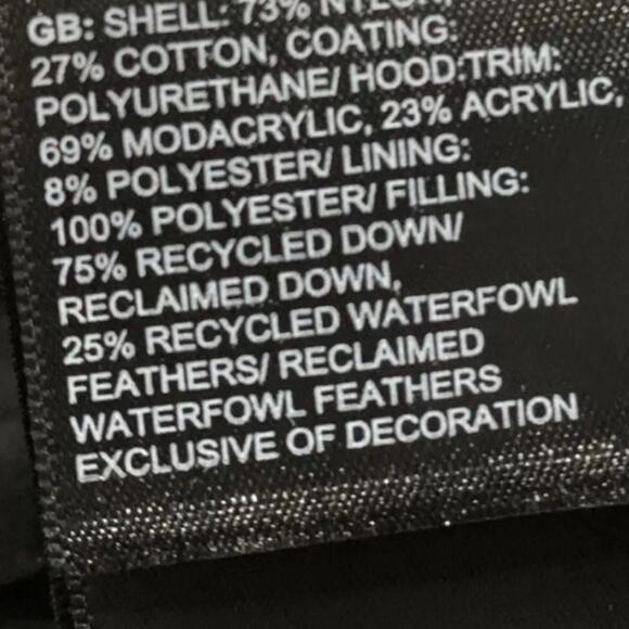 π North Face ARCTIC PARKA Down Black Removable Fur Hood Wind Water Proof 1X NWT - Picture 10 of 15